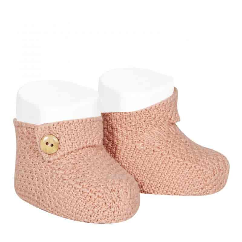 CONDOR - Mottled cotton baby booties