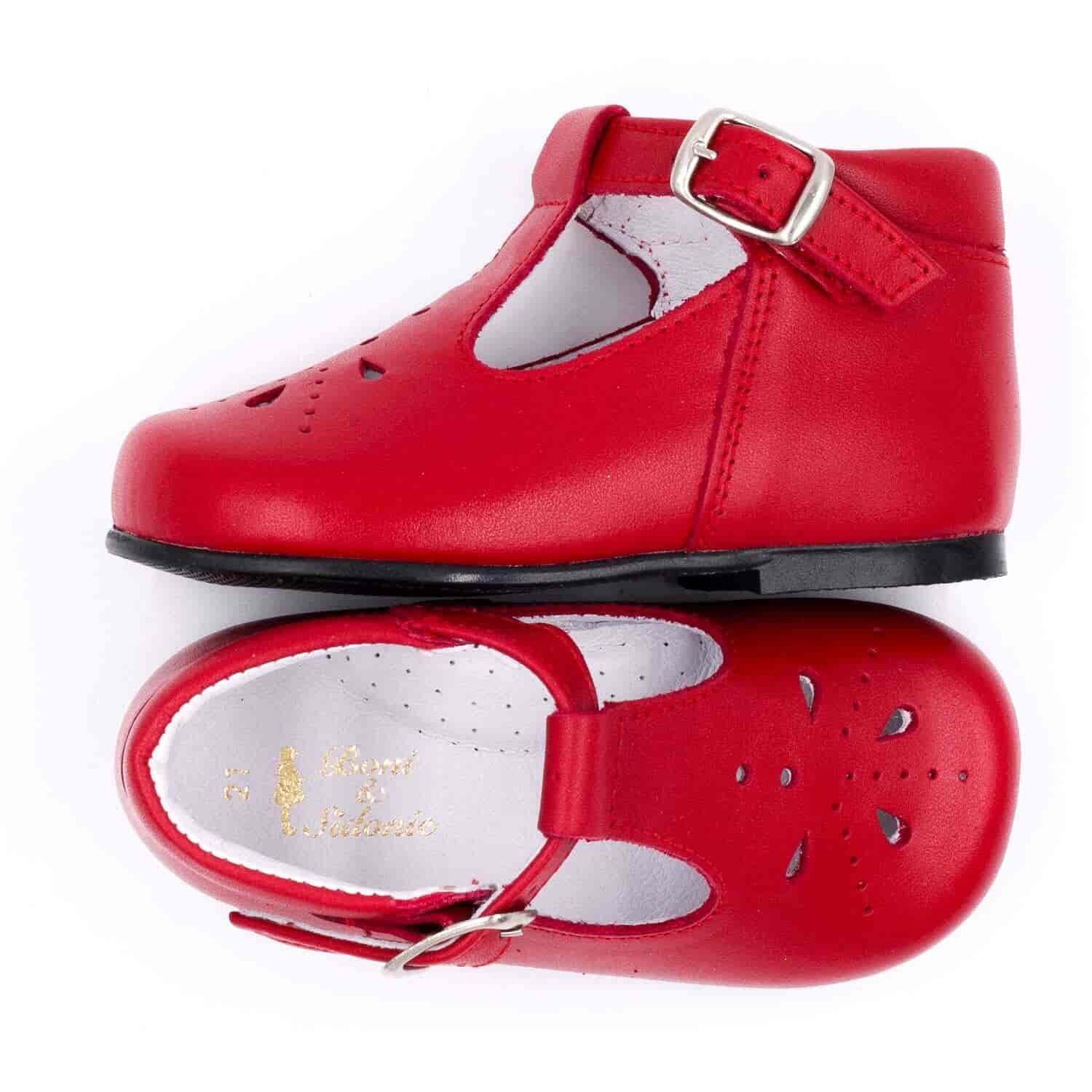 Boni Carol - Leather Buckle First Walking Shoes