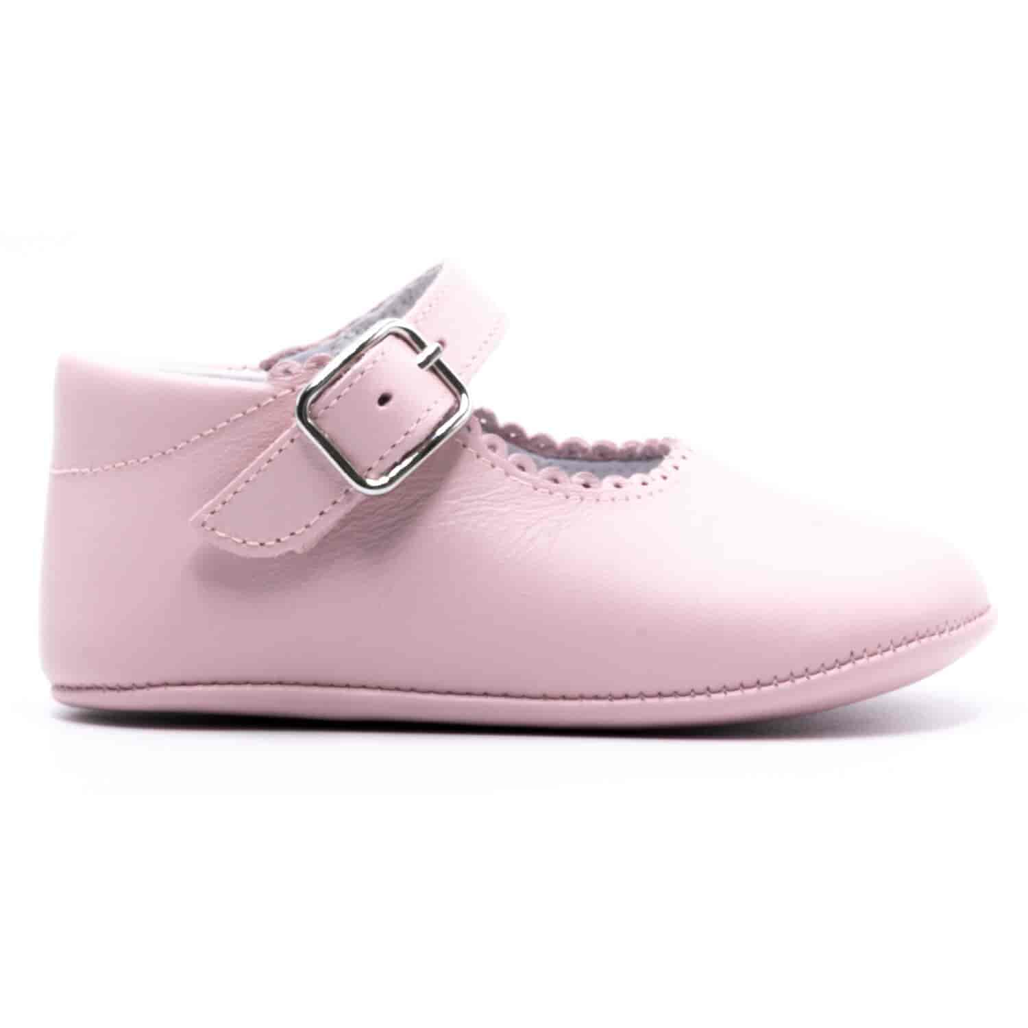 Boni Alix - chausson cuir fille - Rose