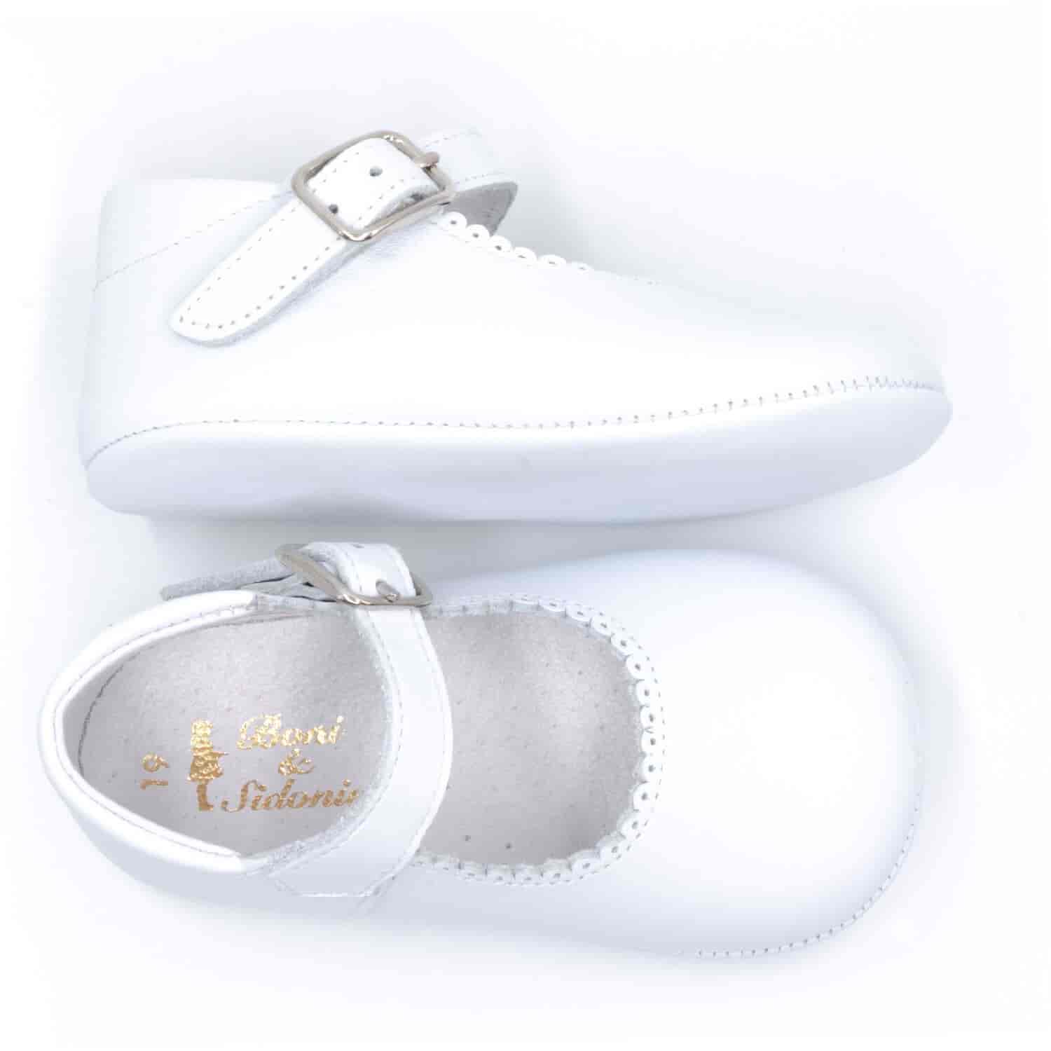 Boni Alix - chausson cuir fille - Chausson cuir bébé - Boni & Sidonie