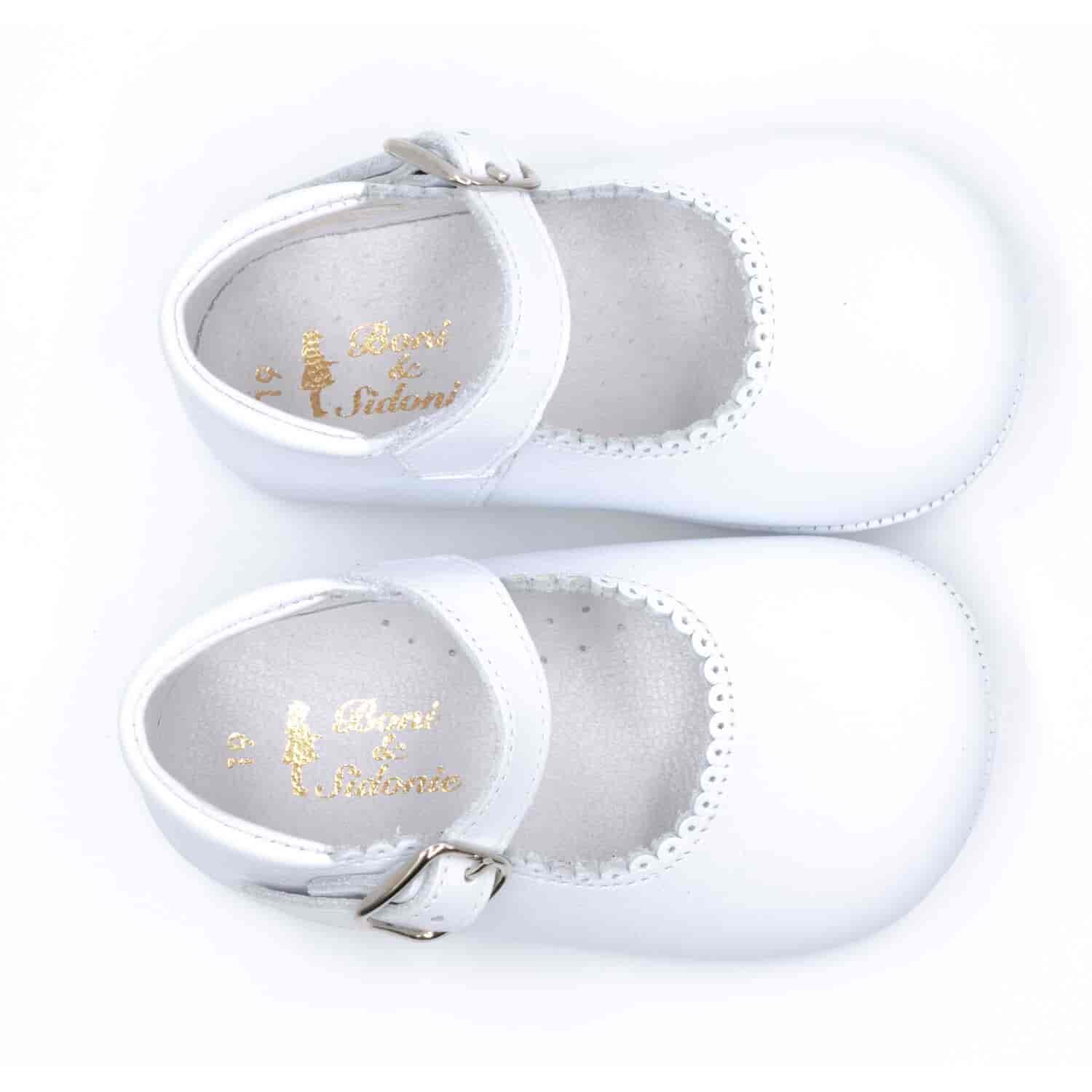 Boni Alix - chausson cuir fille - Chausson cuir bébé - Boni & Sidonie