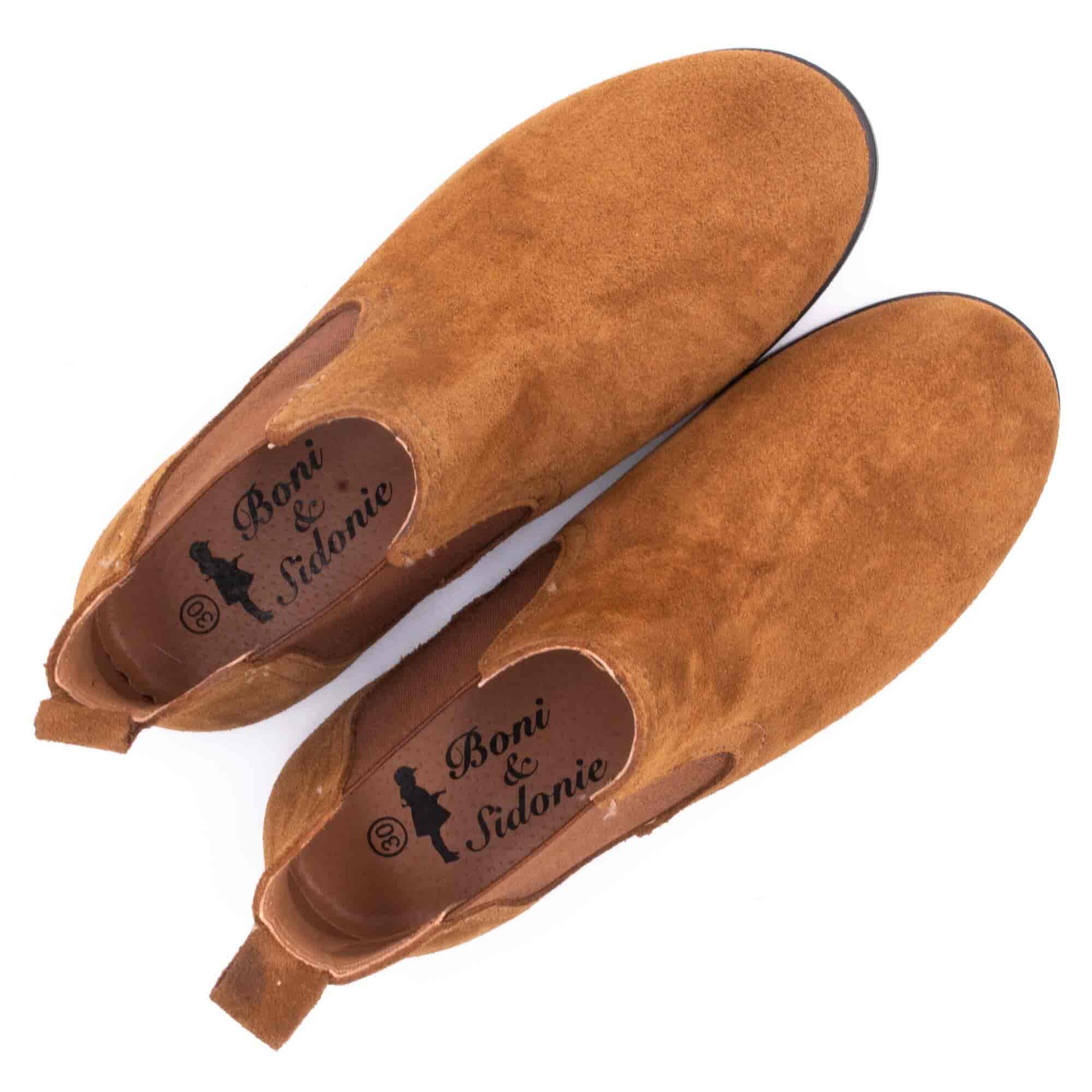 Boni Gildas - bottines en daim - Boots fille & bottines fille - Boni & Sidonie