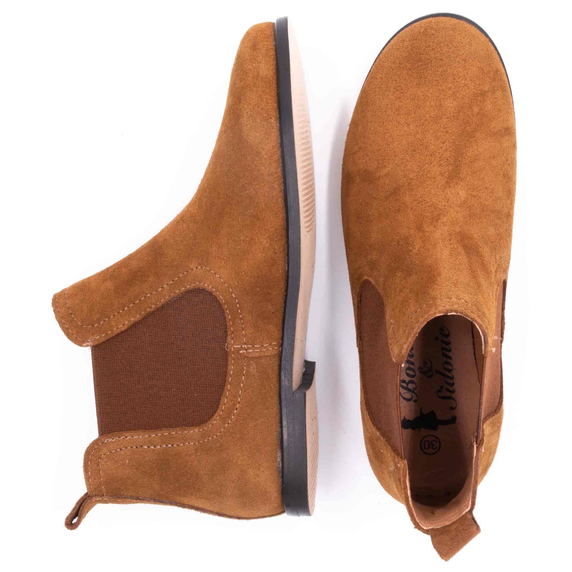 Boni Gildas - bottines en daim - Boots fille & bottines fille - Boni & Sidonie