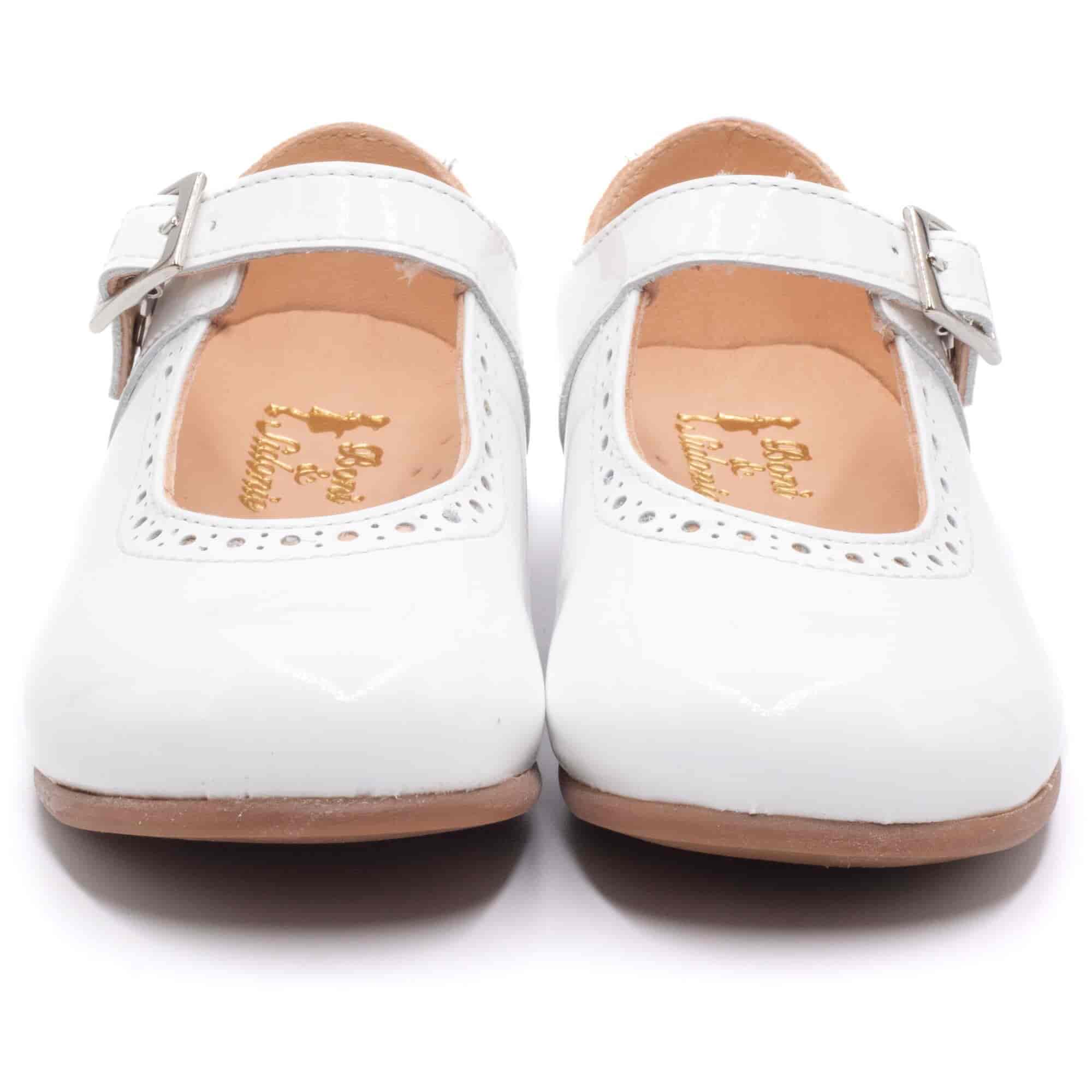 Boni mini Anaïs – Weiße Ballerinas für baby