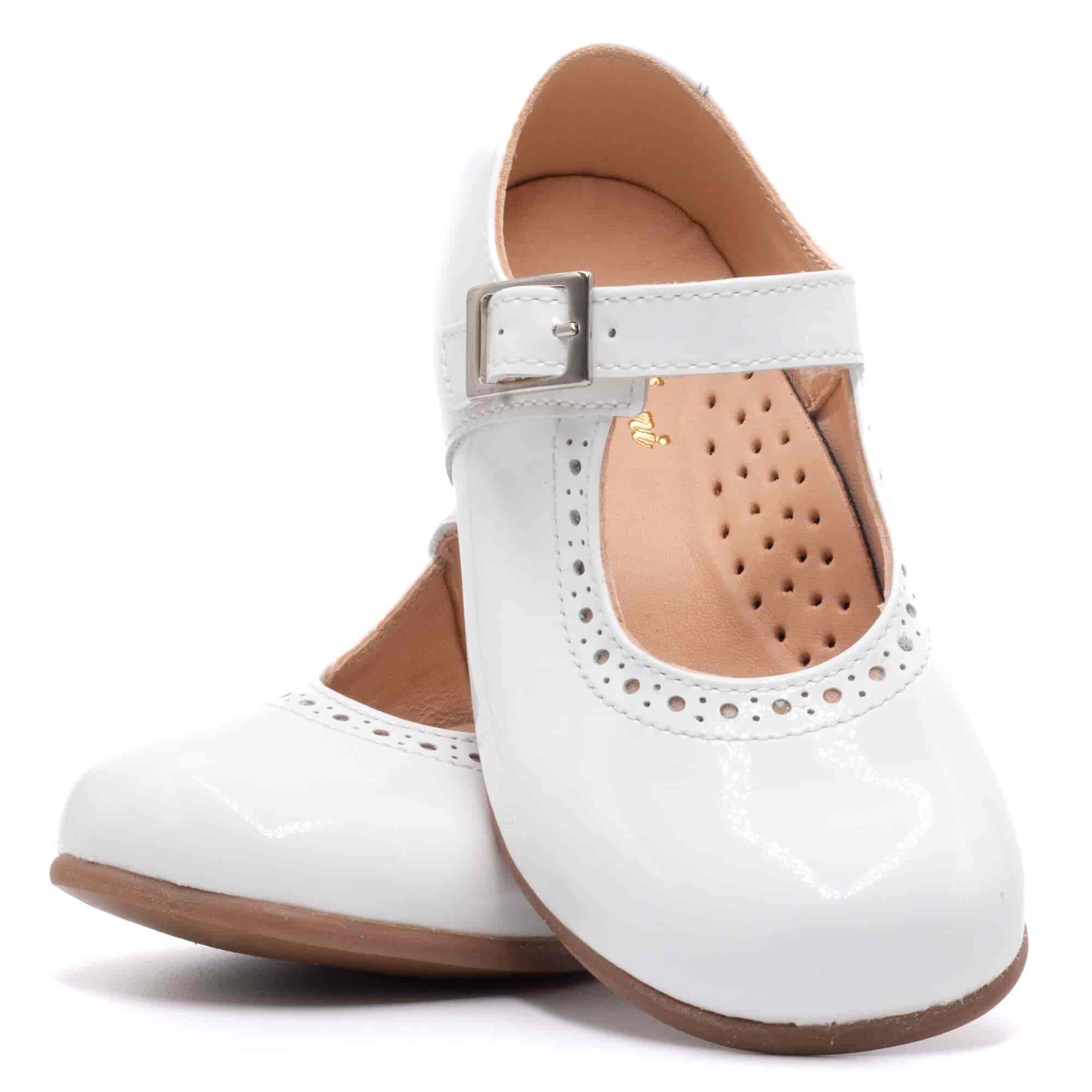 Boni mini Anaïs – Weiße Ballerinas für baby