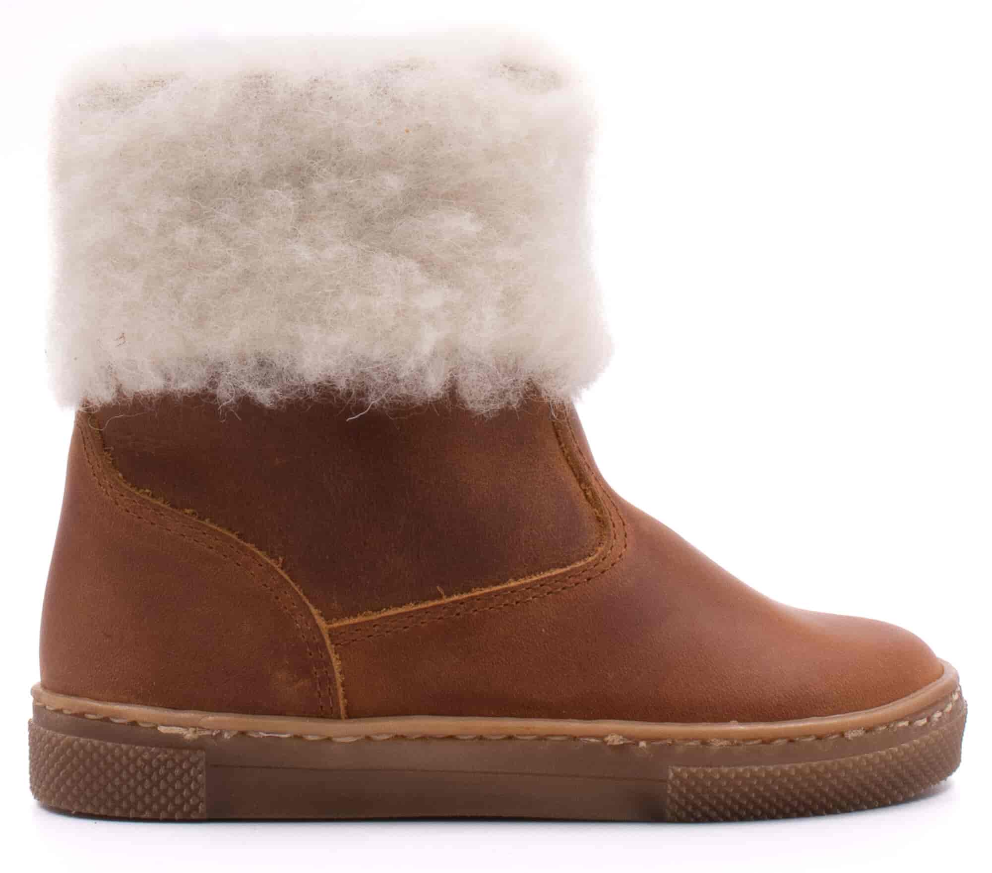 Brown Woollen Boots - Boni Dolly