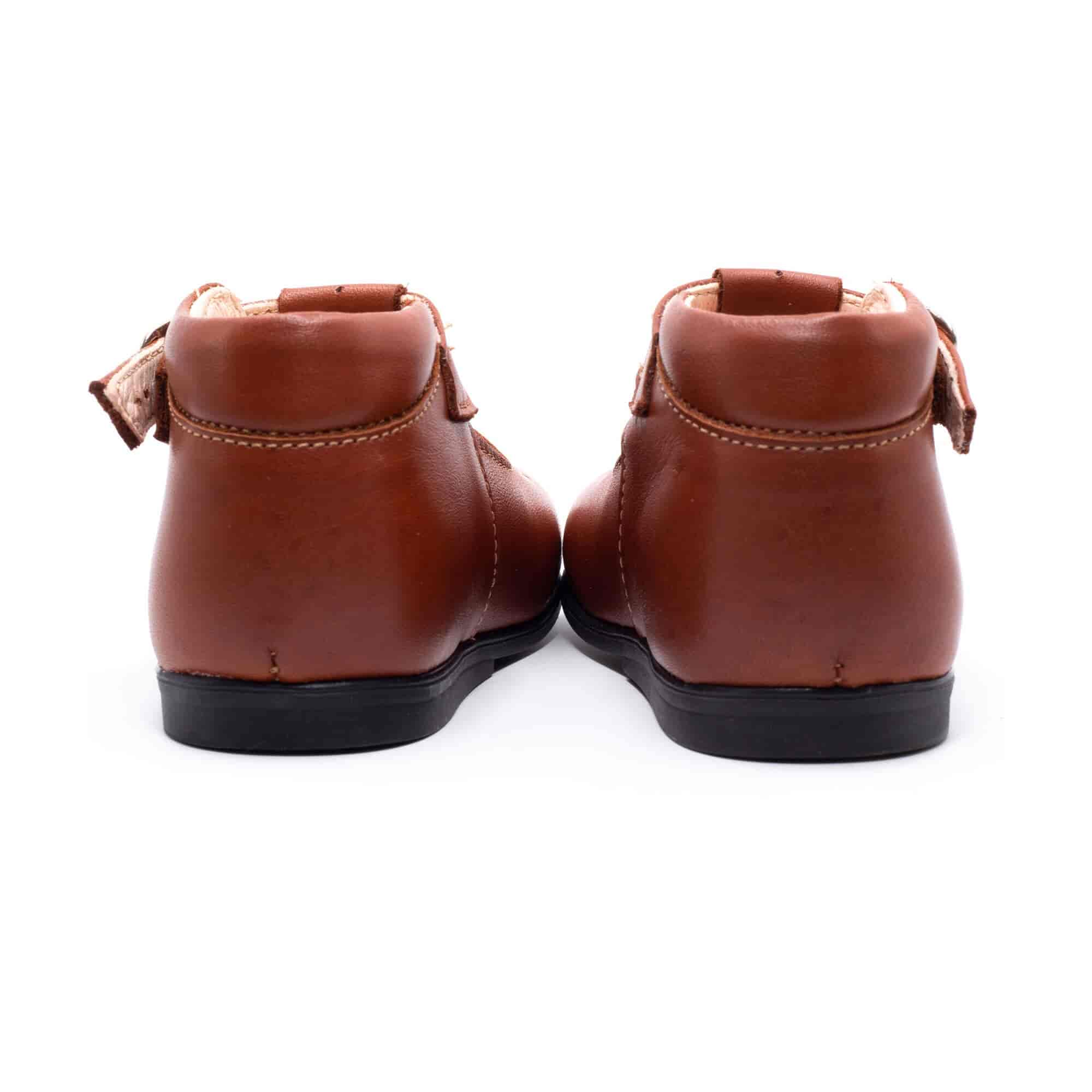 Leather Buckle First Walking Shoes, Boni Carol